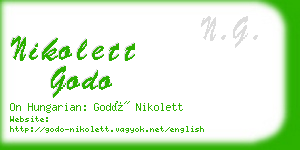 nikolett godo business card